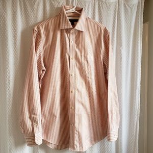 Banana Republic Orange Striped Shirt Men's Sz M
